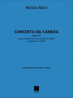 Nicolas Bacri: Concerto da camera opus 61