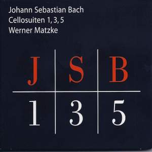 J.S. Bach: Suites for cello solo Nos. 1, 3, 5 BWV 1007, 1009 & 1011