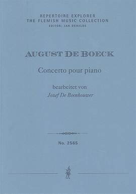Boeck, August de: Concerto pour piano et orchestre en do majeur