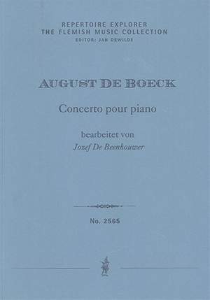 Boeck, August de: Concerto pour piano et orchestre en do majeur