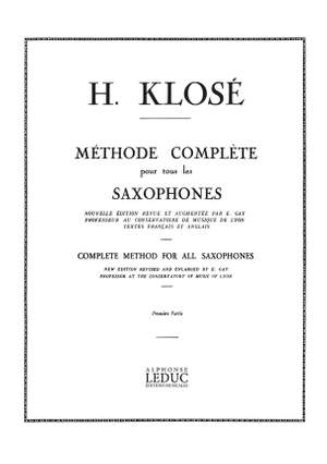 Hyacinthe-Eléonore Klosé: Méthode de Saxophone Vol. 1