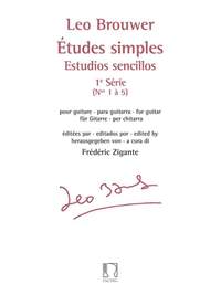 Leo Brouwer: Etudes simples - Estudios sencillos (Série 1)
