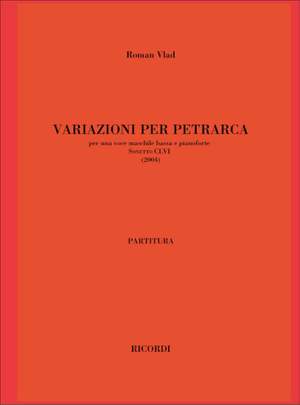 Roman Vlad: Variazioni Per Petrarca