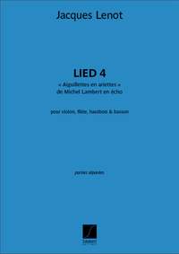 Jacques Lenot: Lied 4