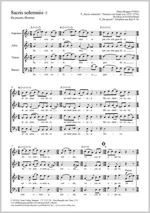 Rouger: Sacris solemniis
