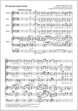 Dubois: O sacrum convivium A flat major
