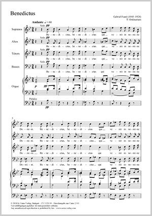 Fauré: Benedictus B flat major