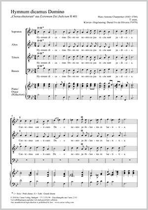 Charpentier: Hymnum dicamus Domino H 401 B flat major