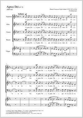 Auber: Agnus Dei (n° 2) C minor