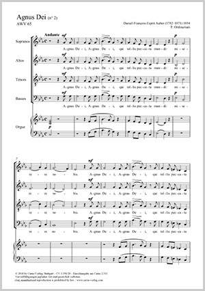 Auber: Agnus Dei (n° 2) C minor