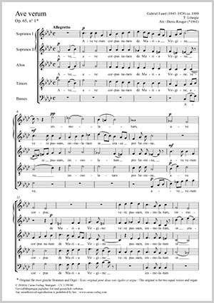 Fauré: Ave verum Op. 65,1 F minor
