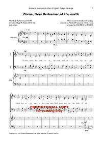 Andrew Lumsden: Come, thou redeemer of the earth