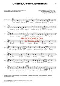 Sarah MacDonald: O come, O come, Emmanuel