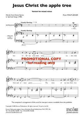 Philip Ledger: Jesus Christ the apple tree (I)