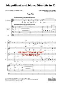 Philip Radcliffe: Magnificat & Nunc dimittis in C