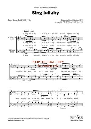 Robert Quinney: Sing lullaby