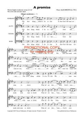 Alan Brown: A promise