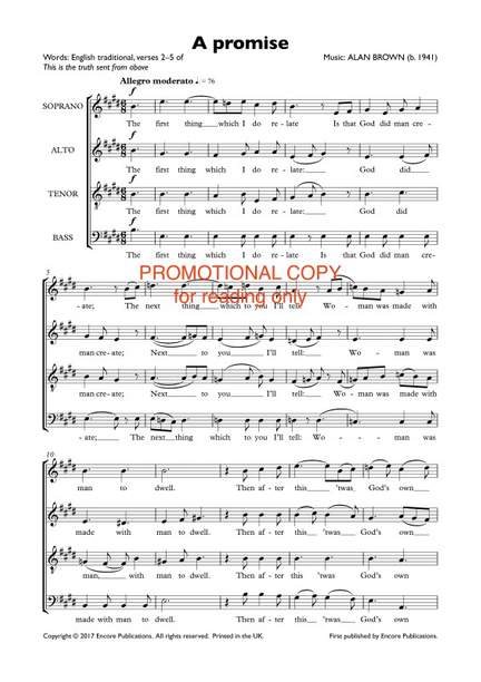 Alan Brown: A promise