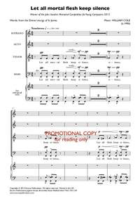 William Cole: Let all mortal flesh keep silence