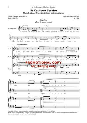 Richard Lloyd: St Cuthbert Service