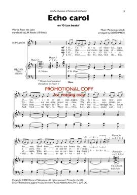 David Price: Echo carol