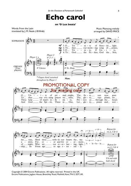 David Price: Echo carol
