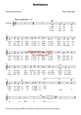 Philip Ledger: Bethlehem (I)