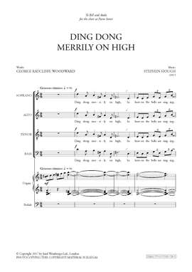 Hough, Stephen: Ding Dong Merrily on High. SATB & organ