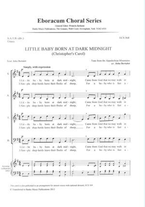 Bertalot: Little Baby Born At Dark Midnight (Christopher'S Carol)