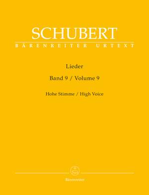Schubert, Franz: Lieder Volume 9 (High Voice)
