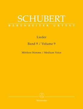 Schubert, Franz: Lieder Volume 9 (Medium Voice)