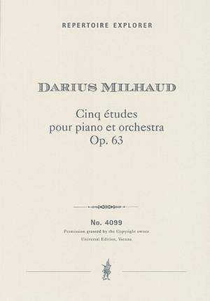 Milhaud, Darius: Cinq Etudes pour piano et orchestre