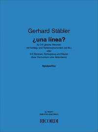 Gerhard Stäbler: ¿una línea?