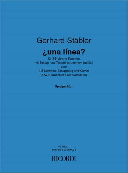 Gerhard Stäbler: ¿una línea?