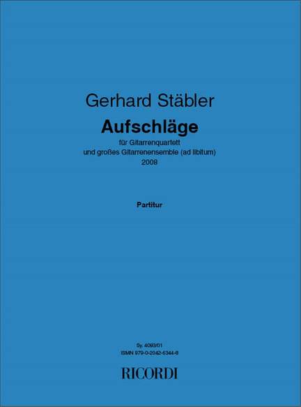 Gerhard Stäbler: Aufschläge