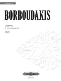 Borboudakis, Minas: Unisono for two percussionists (score)