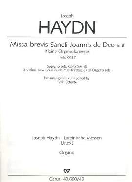 Haydn: Missa brevis Sancti Joannis de Deo, Hob. XXII:7