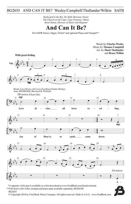 Thomas Campbell: And Can It Be
