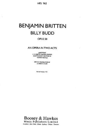 Britten: Billy Budd op. 50 HPS 962