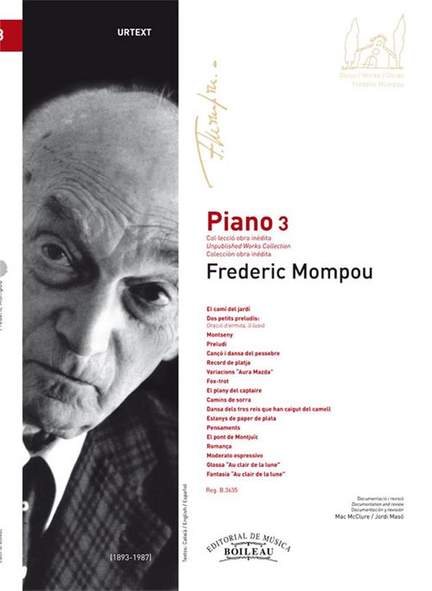 Frederic Mompou: Piano Vol. 3