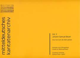Johann Samuel Beyer: Also Hat Gott Die Welt Geliebt