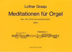 Lothar Graap: Meditationen Für Orgel