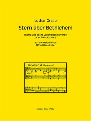 Lothar Graap: Stern Über Bethlehem Für Orgel