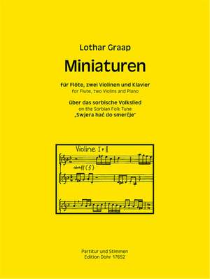 Lothar Graap: Miniaturen Über Das Sorbische Volkslied