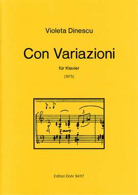 Violeta Dinescu: Con Variazioni Für Klavier