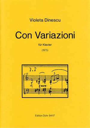 Violeta Dinescu: Con Variazioni Für Klavier
