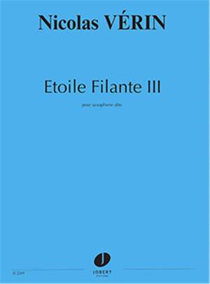 Verin, Nicolas: Etoile filante III (saxophone)