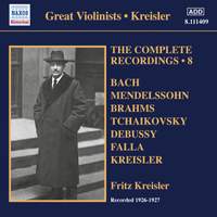 Fritz Kreisler: The Complete Recordings, Vol. 8
