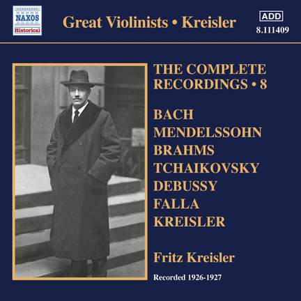 Fritz Kreisler: The Complete Recordings, Vol. 8