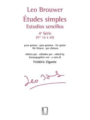 Leo Brouwer: Etudes simples - Estudios sencillos (Série 4)